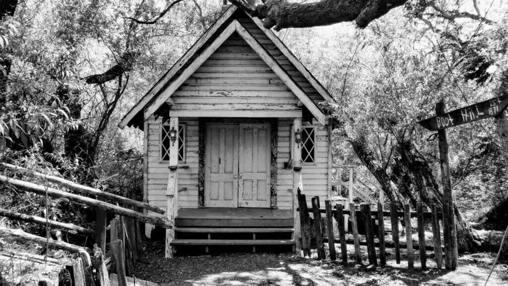 The Haunted Village chapel at Pronzini Farms
